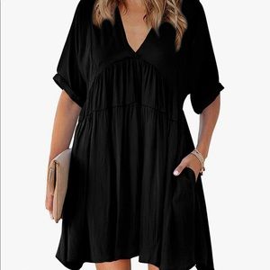 Black babydoll dress
